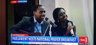 Price Love leads worship at the National Prayer Breakfast